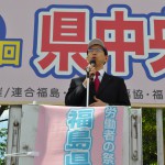 来賓挨拶をされる内堀雅雄福島県知事