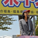 来賓挨拶　民進党福島県総支部連合会会長代行　金子恵美衆議院議員