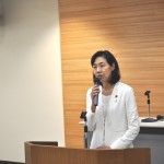 来賓挨拶　民進党県連代表代行　金子恵美衆議院議員