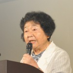 「私の被爆体験」と題して講演を頂いた広島県被団協・被爆を語り継ぐ会・畠山裕子さん