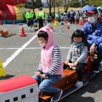 天気も最高に「ミニ新幹線」