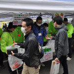 風評被害を吹っ飛ばせ！野菜販売