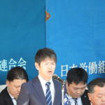 開会挨拶をする高橋誠一伊達地区連合議長