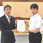 電子部品・デバイス・電子回路・電気機械器具情報通信機械器具製造業の改正申出書を提出する、生亀最低賃金対策委員会委員長(電機連合)